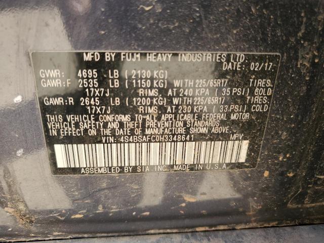 4S4BSAFC0H3348641 Subaru Outback 2.5i Premium