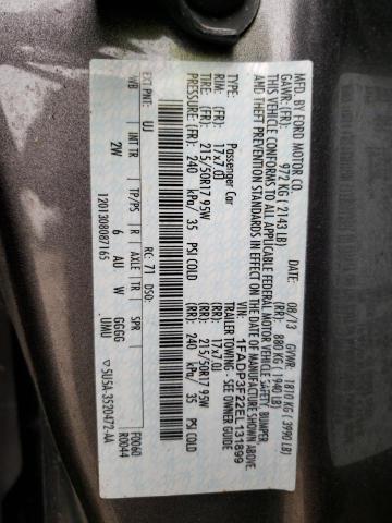 1FADP3F22EL131899 Ford FOCUS SE