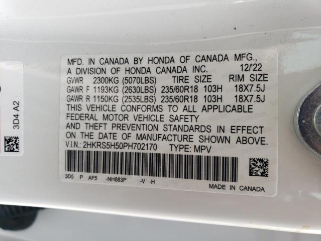 2023 HONDA CR-V SPORT - 2HKRS5H50PH702170