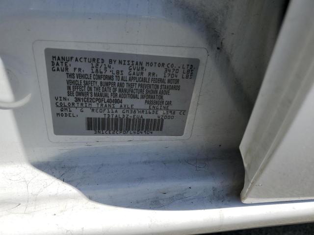 3N1CE2CP0FL404904 Nissan Versa Note S