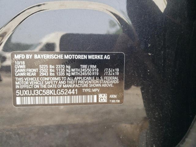 2019 BMW X4 XDRIVE3 - 5UXUJ3C58KLG52441