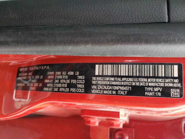 ZACNJDA10NPN64571 Jeep Renegade Sport
