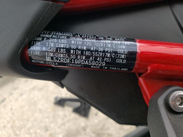 2023 KAWASAKI ZR900 F - ML5ZRDF19PDA58029