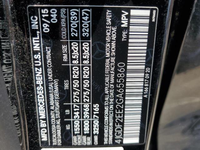 VIN 4JGDF2EE2GA655860 2016 Mercedes-Benz GL-Class, ... no.13