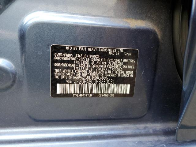 JF2GPABC0H8230031 Subaru Crosstrek Premium