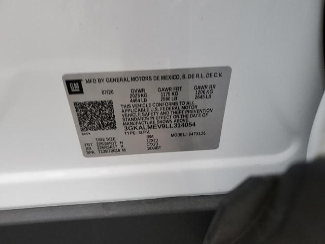 3GKALMEV9LL314054 GMC Terrain Sle