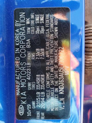 KNDJ63AU5L7106722 KIA Soul Gt Line
