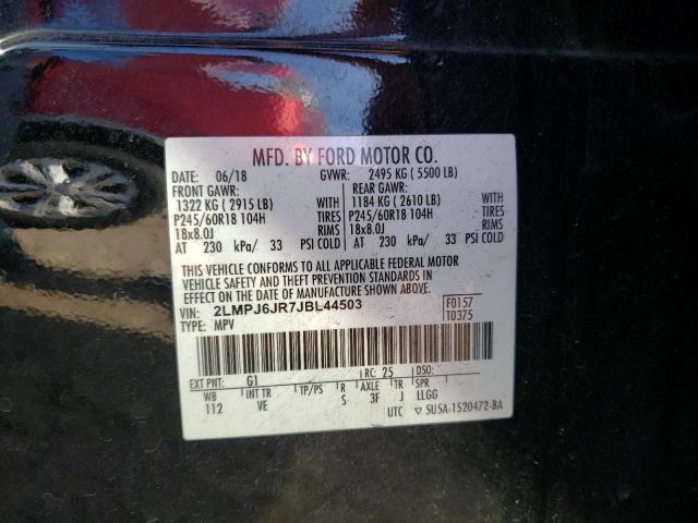 2018 LINCOLN MKX PREMIE - 2LMPJ6JR7JBL44503