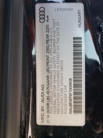 2015 AUDI S3 PREMIUM - WAUBFGFF5F1004508