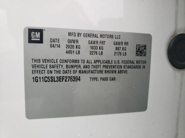 1G11C5SL3EF276394 Chevrolet MALIBU 1LT