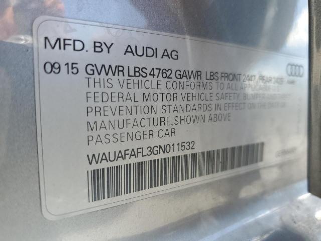 VIN WAUAFAFL3GN011532 2016 Audi A4, Premium S-Line no.12