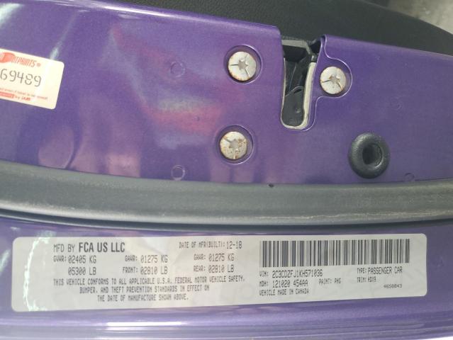 2C3CDZFJ1KH571036 Dodge Challenger R/t Scat Pack