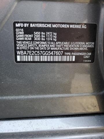 2016 BMW 740 I - WBA7E2C57GG547607