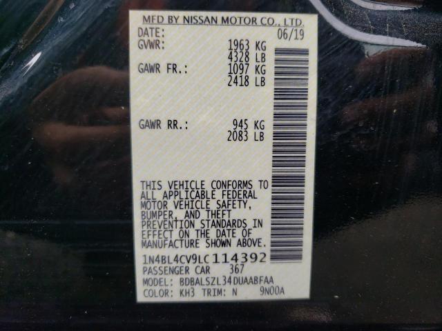1N4BL4CV9LC114392 Nissan ALTIMA SR