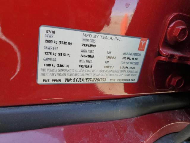 5YJSA1E27JF264793 Tesla MODEL S