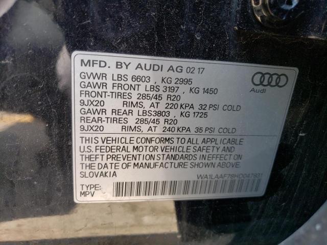 WA1LAAF78HD047831 2017 AUDI Q7, photo no. 13