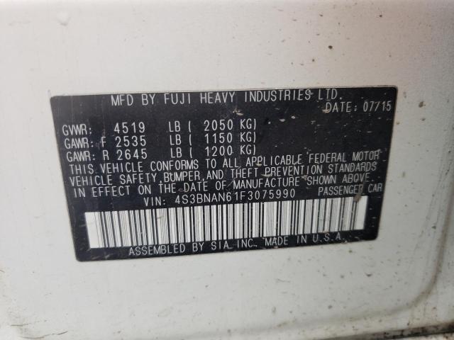 4S3BNAN61F3075990 Subaru Legacy 2.5i Limited