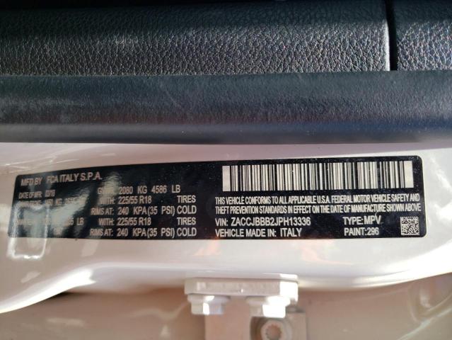 ZACCJBBB2JPH13336 Jeep Renegade Latitude