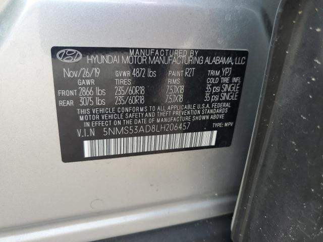 2020 HYUNDAI SANTA FE L - 5NMS53AD8LH206457