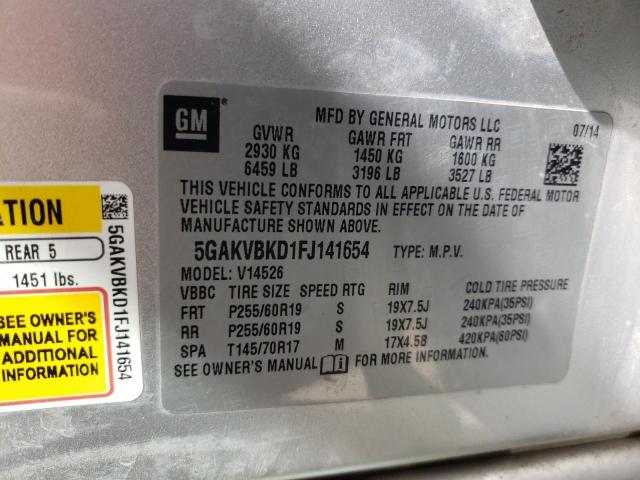 5GAKVBKD1FJ141654 Buick Enclave