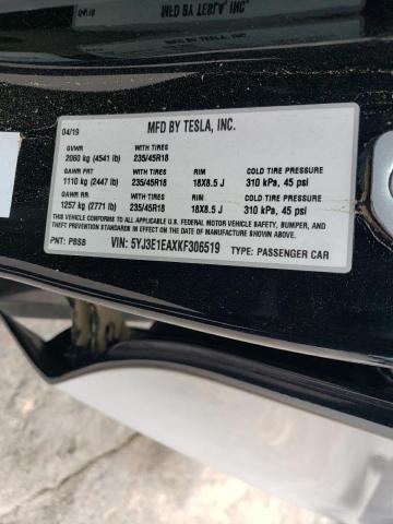 5YJ3E1EAXKF306519 Tesla MODEL 3