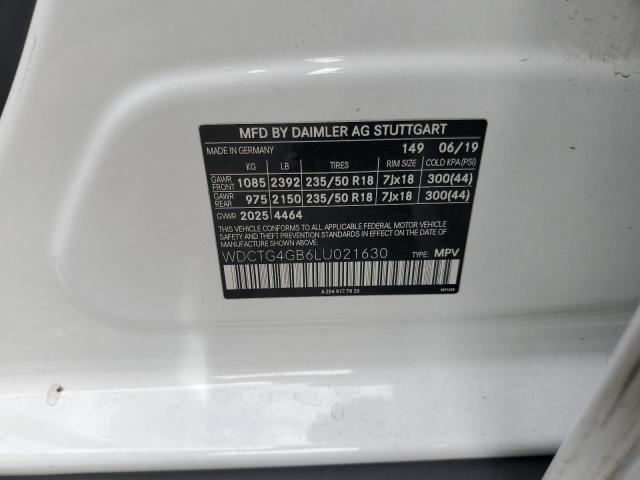 WDCTG4GB6LU021630 Mercedes-Benz Gla 250 4matic