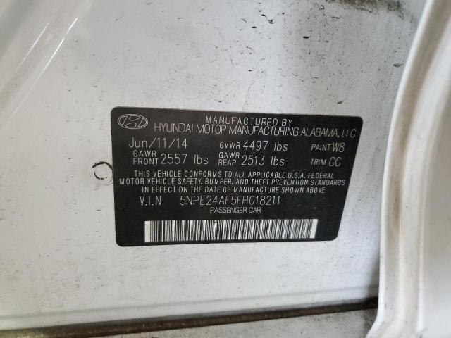 5NPE24AF5FH018211 Hyundai SONATA SE