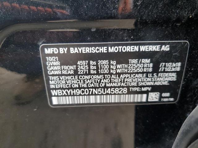 VIN WBXYH9C07N5U45828 2022 BMW X2, Sdrive28I no.12