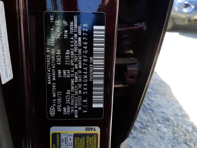 5XXGM4A78FG467728 KIA Optima Lx