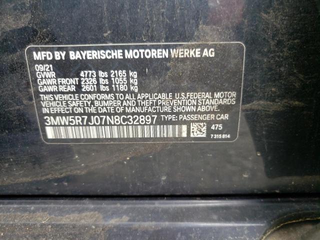 2022 BMW 330XI - 3MW5R7J07N8C32897