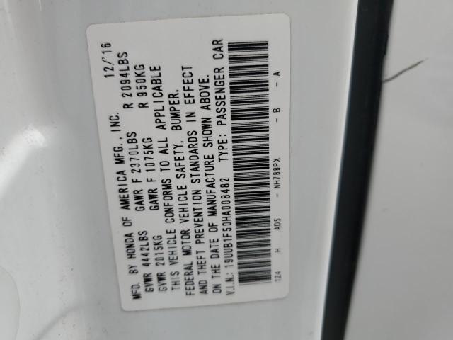 19UUB1F50HA008482 Acura TLX TECH