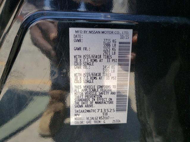 5N1AR2MN7FC713525 Nissan Pathfinder S
