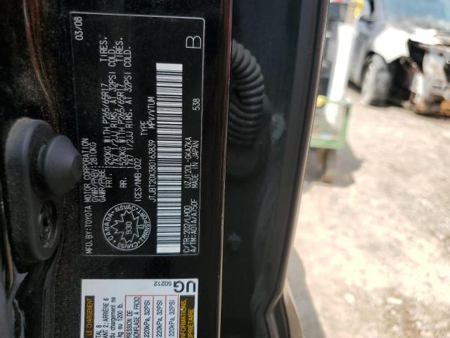 JTJBT20X380163839 | 2008 Lexus gx 470