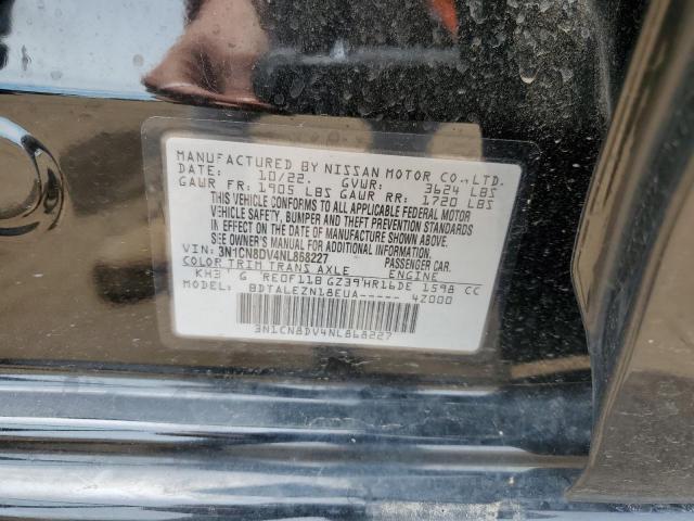 3N1CN8DV4NL868227 Nissan VERSA S