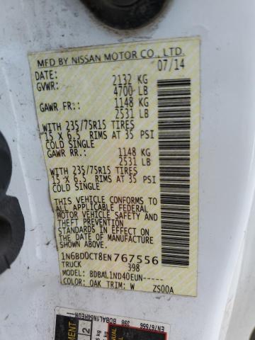 Nissan FRONTIER S 2014 1N6BD0CT8EN767556 Image 12