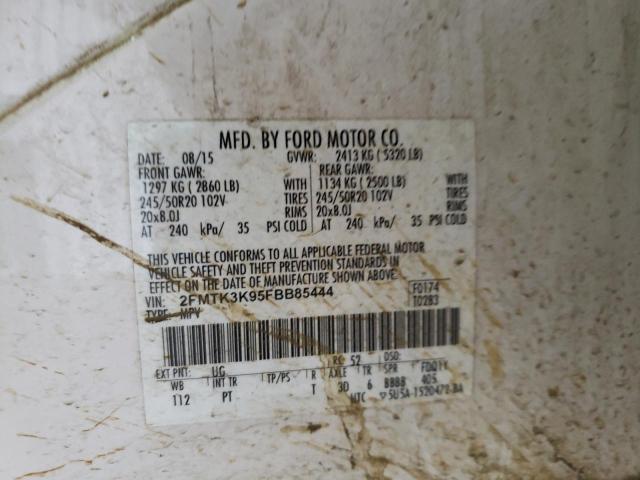 2FMTK3K95FBB85444 2015 FORD EDGE, photo no. 12