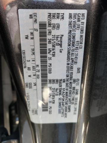 1FADP3K24FL275672 Ford FOCUS SE