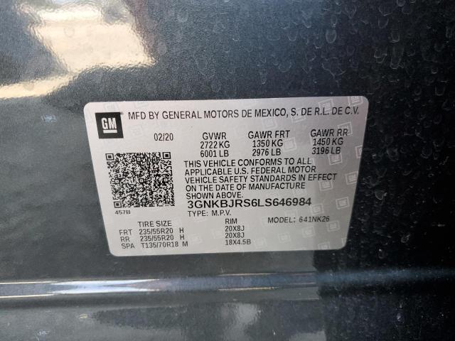 2020 CHEVROLET BLAZER 3LT - 3GNKBJRS6LS646984