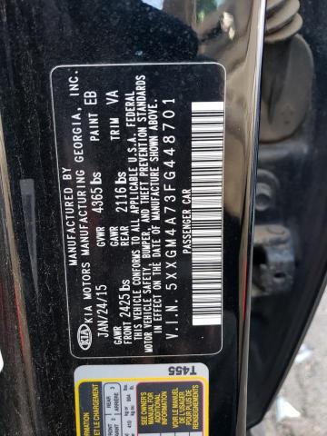5XXGM4A73FG448701 KIA Optima Lx