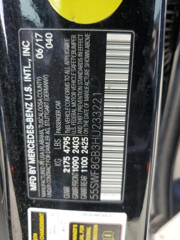 2017 MERCEDES-BENZ C 63 AMG - 55SWF8GB3HU233221