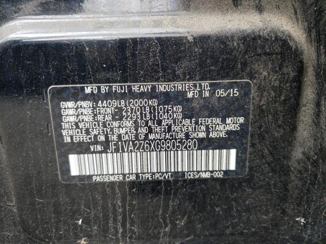 JF1VA2Z6XG9805280 Subaru Wrx Sti Limited