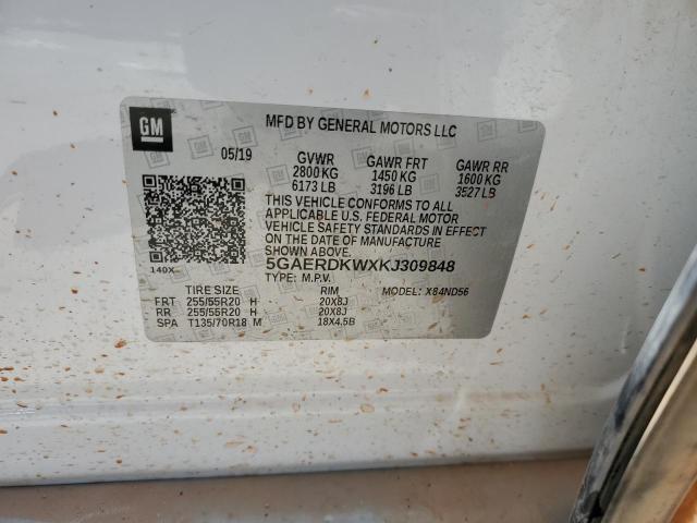 2019 BUICK ENCLAVE AV - 5GAERDKWXKJ309848