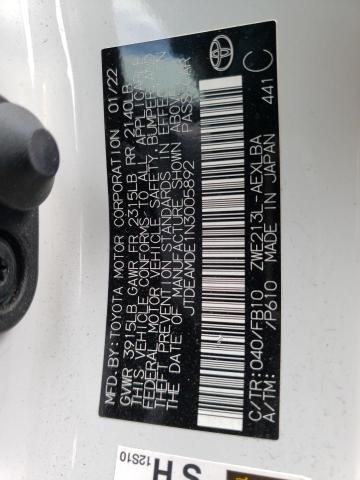 JTDEAMDE1N3005892 Toyota COROLLA LE
