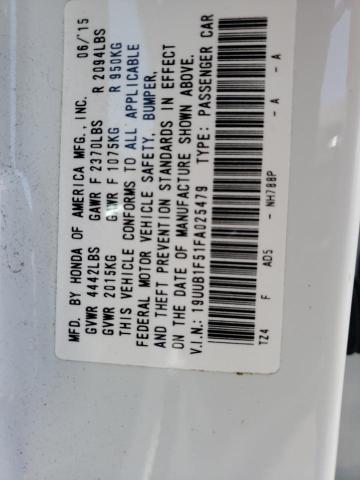 19UUB1F51FA025479 Acura TLX TECH