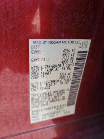 1N6BA1F48GN505302 Nissan Titan Xd Sl