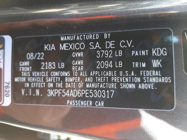 3KPF54AD6PE530317 KIA Forte Gt Line