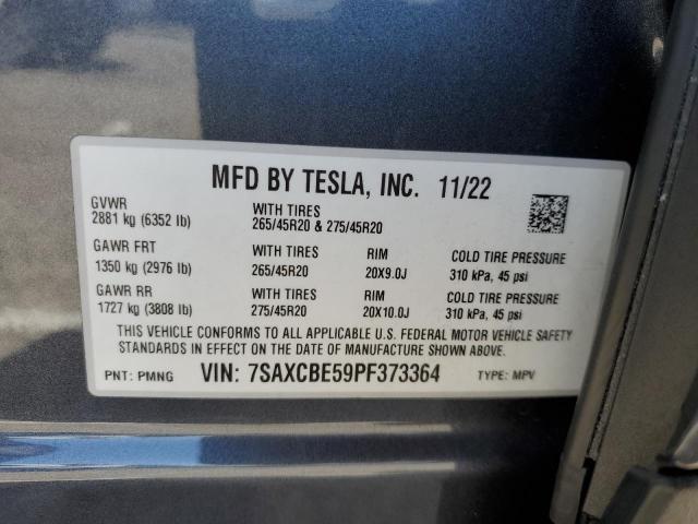 7SAXCBE59PF373364 Tesla MODEL X