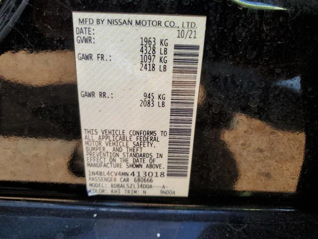 1N4BL4CV4MN413018 Nissan ALTIMA SR