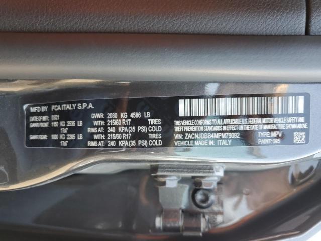 ZACNJDBB4MPM79092 Jeep Renegade Latitude