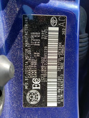 2018 TOYOTA COROLLA L - 2T1BURHE0JC985229